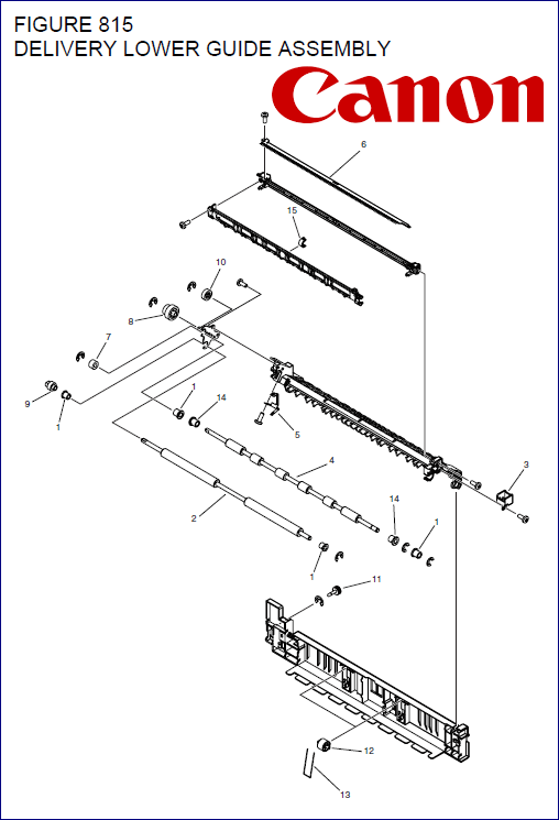 CANON FM4-7293-010 DELIVERY LOWER GUIDE UNIT (iRA 4025-4251) (OEM)