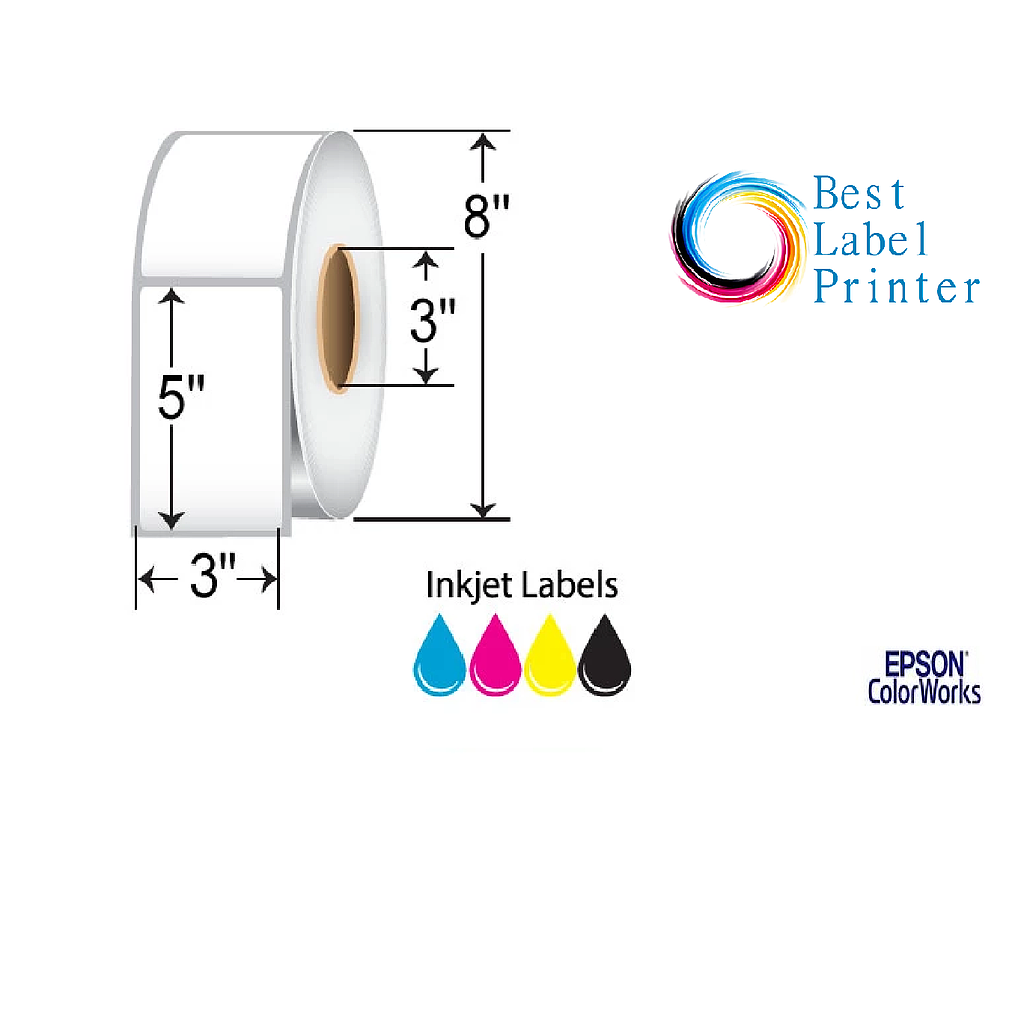 3" X 5" EPSON PREMIUM MATTE LABELS (COLORWORKS C6000/C7500 SERIES) (3"CORE/8"OD)