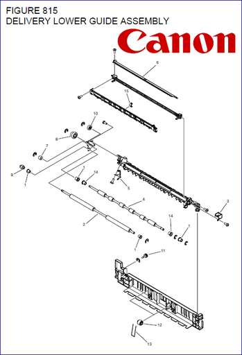 [FM4-7293-000] CANON FM4-7293-010 DELIVERY LOWER GUIDE UNIT (iRA 4025-4251) (OEM)