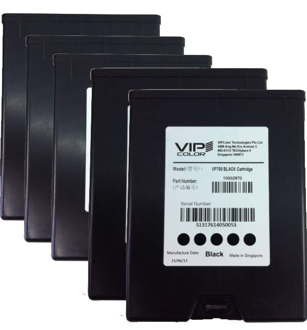 vp-600-as05a vip black ink cartridge(k) 5 pack (vp500/vp600)