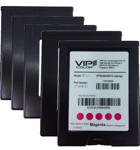 [VP-600-AS08A] VIPColor VP-600-AS08A MAGENTA INK(M) 5 PACK CARTRIDGE (VP500/VP600)