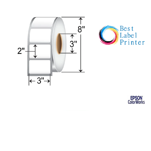 [C60GD004] 3” X 2” EPSON COLORWORKS MEDIA HIGH GLOSS LABELS (COLORWORKS C6000/C7500 SERIES) (3"CORE/8"OD)